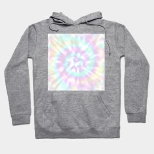 Pastel Rainbow Tie Dye - Aesthetic Pink, Yellow, Lilac, Mauve, Peach and Light Green Hoodie